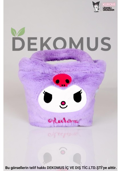 DEKOMUS İLE YENİ SEZON LİSANSLI KUROMI BASIC PELUŞ EL ÇANTASI/BESLENME ÇANTASI