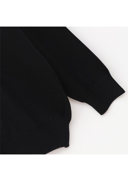 Erkek Uzun Kol Bisiklet Yaka büyük beden Sweat - B180856 - Siyah fırsatları