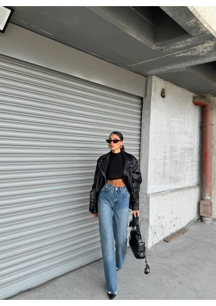 High Waist Wide Leg Jean Yüksek Bel Jean 34 fiyatları