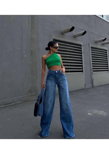 High Waist Wide Leg Jean Yüksek Bel Jean 38 modelleri