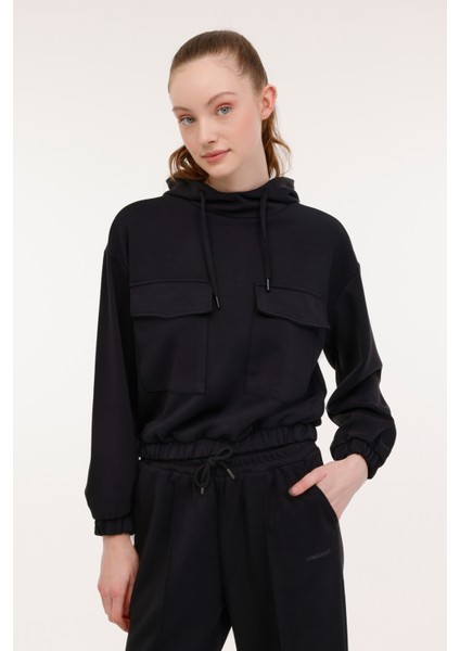 Wl Zoe 17MS409 4pr Siyah Kadın Sweatshirt