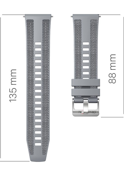 Amazfit Ile Uyumlu Gtr 3-Gtr 3 Pro-Gtr 2-Gtr 2e-Gtr 47MM Kordon (22MM) Hybrid Dikişli Kumaş modelleri