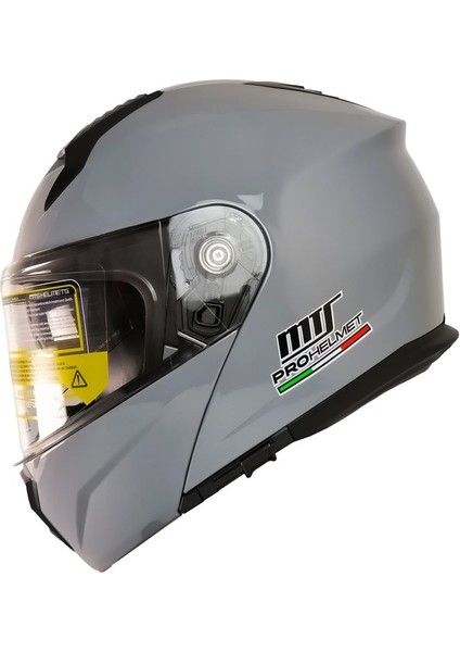 -966-V2 Çene Açılır Kask (Nardo Grı)