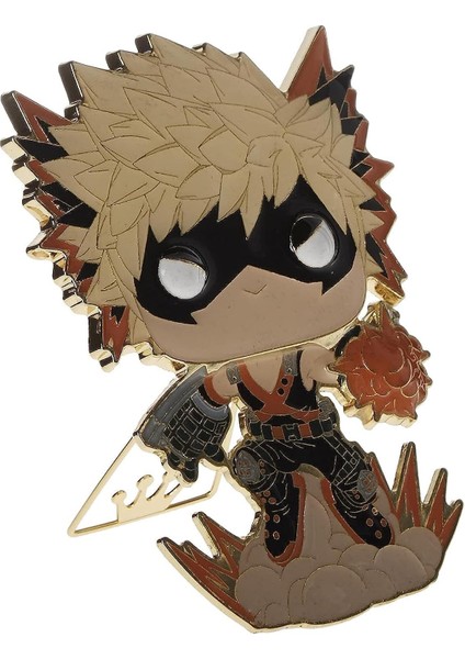 Pop! Sized Pin: My Hero - Chase ile Bakugo (Stiller Değişebilir)