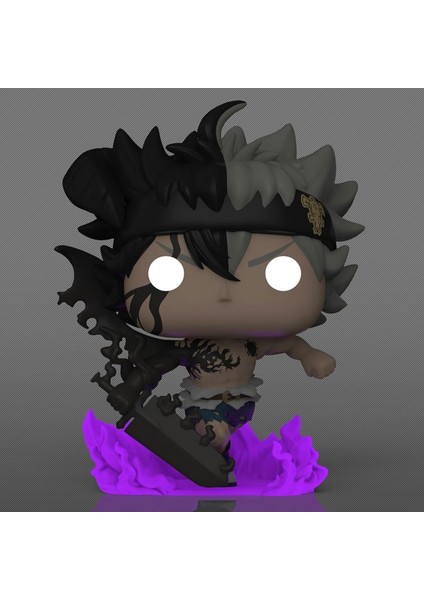 Pop! Animasyon: Black Clover - Black Asta (Glow In The Dark) Figür (Eğlence Dünyası Özel)