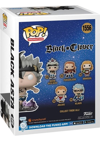 Pop! Animasyon: Black Clover - Black Asta (Glow In The Dark) Figür (Eğlence Dünyası Özel)