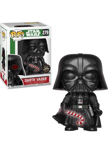 Star Wars: Holiday - Darth Vader With Candy Cane Glow-In-The-Dark Chase Funko Pop! Vinyl Figure (Bun