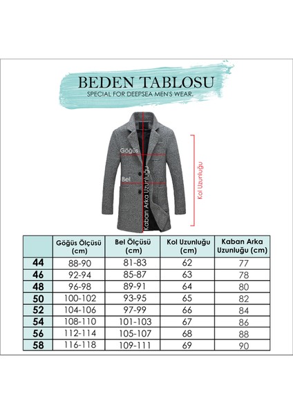 Çift Yaka Yakası Çıkabilen Kırçıllı Desen Dar Kesim Uzun Kaşe Kaban 2407002