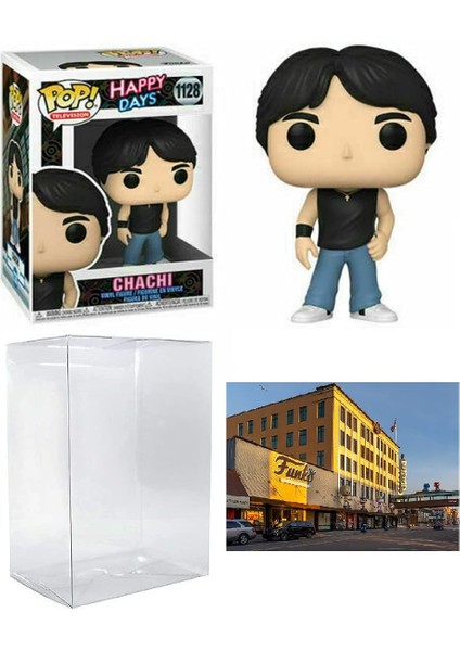 Chachi Pop #1128 Pop Tv Happy Days Vinil Figür (Ecotek Pop Box Koruyucu Kılıf Dahil)