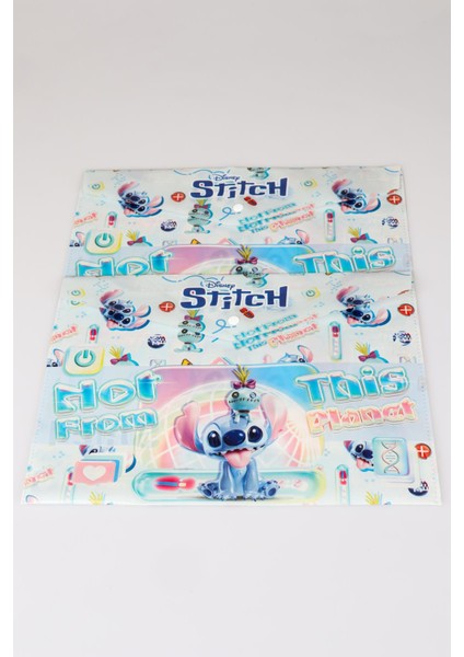 DEKOMUS İLE YENİ SEZON LİSANSLI STITCH TEKLİ ÇITÇITLI DOSYA