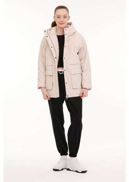 Wl Alıce 3CT2050 4pr Ekru Kadın Uzun Kaban modelleri