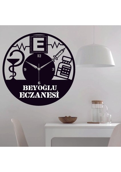 Kişiye Özel Eczane Temalı Duvar Saati