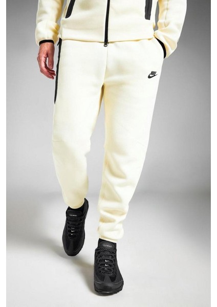 Sportwear Tech Fleece Trousers Joggers Eşofman Altı Krem
