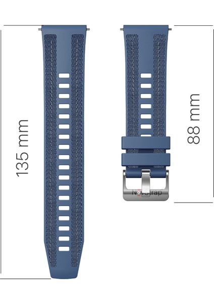 Xiaomi Redmi Watch 5 Lite Redmi 5 Active ile Uyumlu Kordon (22MM) Hybrid Dikişli Silikon