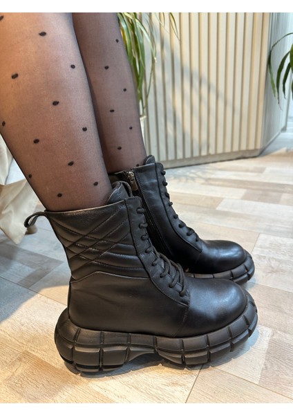 Sandy Deri Kalın Taban Kadın Botu modelleri