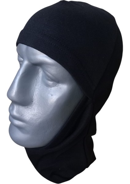 Maske bere termal penye yumuşak esnek düz siyah standart beden unisex MAT1-2 fiyatları