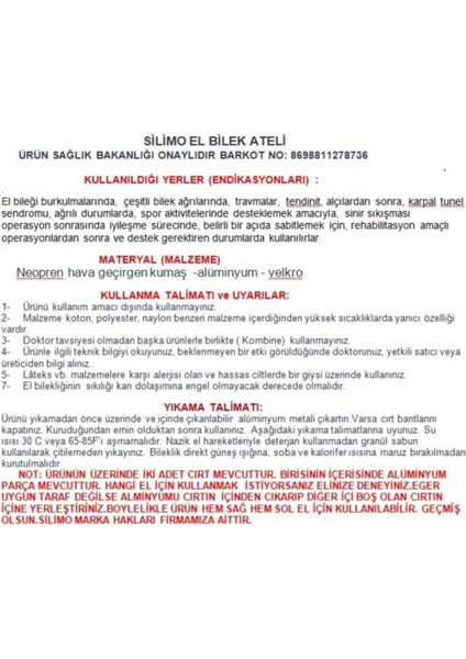 Bilek Zorlanması Incinme Için Bilek Bandajı