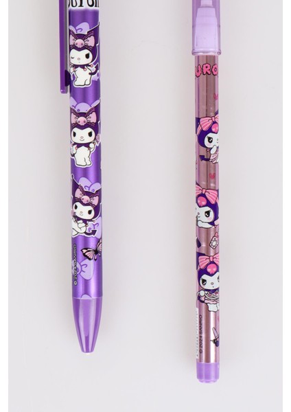 Yeni Sezon Lisanslı Kuromı Yüz Figürlü Versatil Uçlu Kalem 0.7 mm ve Yumurtlayan Labirent Figürlü Kurşun Kalem Seti modelleri