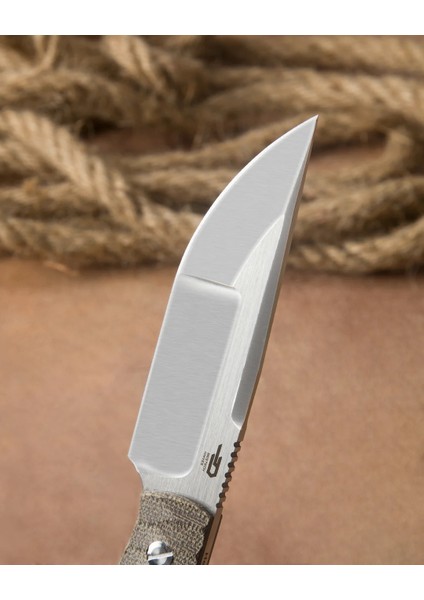 Heıdıblacksmıth#2 BFK04C Kanvas Micarta Sap: 3,92'' S35VN Bıçak