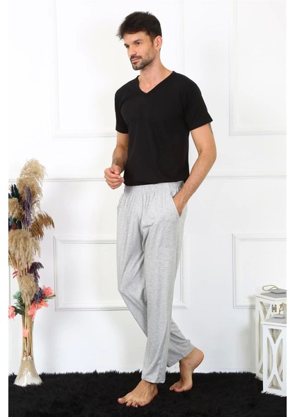 Erkek Pamuk Gri Tek Alt Pijama 27495 fiyatları