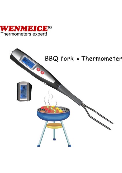 LDT-222 Stili Dijital Mutfak Çatalı Anında Okuma Çatalı Dijital Pişirme Çatalı Bbq Çatal Termometre Et Termometresi Çatal Bbq Çatalı Et Termometresi Çatalı (Yurt Dışından)