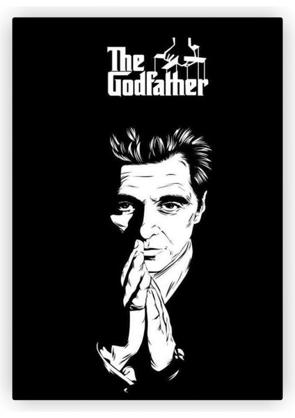 The Godfather Al Pacino Baba Filmi Ahşap Poster 20 x 29 cm