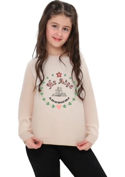 Kız Çocuk Hz Aişe Baskılı Pamuklu Sweat fiyatları