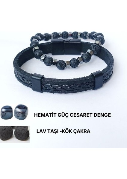 Gerçek Deri ve Doğaltaş Set