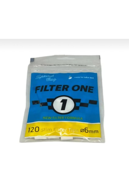 12 Adet Filter One 6mm Slim Sigara Filtresi (120X12)