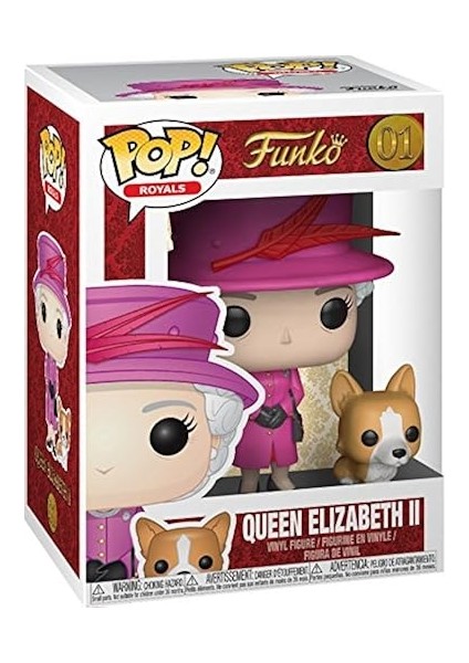 Pop The Royal Family - Queen Elizabeth Ii With Corgi Funko Pop! Vinil Figür (Uyumlu Pop Kutusu Koruy