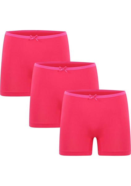 Kadın Penye 3lü Boxer Fuşya 40260