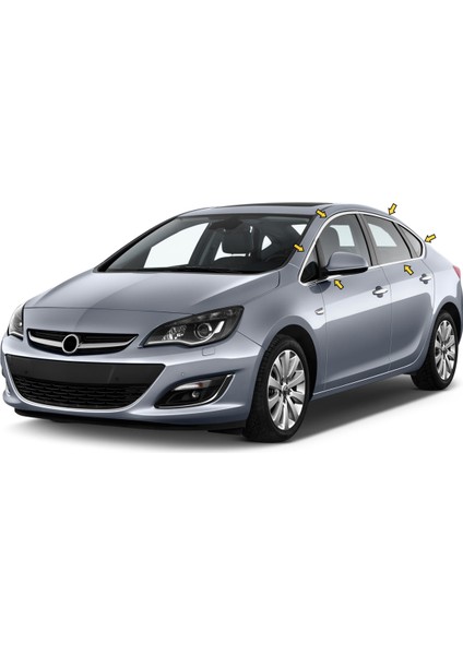 Opel Astra J Sd Krom Cam Çerçeve Seti 12 Prç 2012-2020 (Bütün-Formlu) A+ Kalite