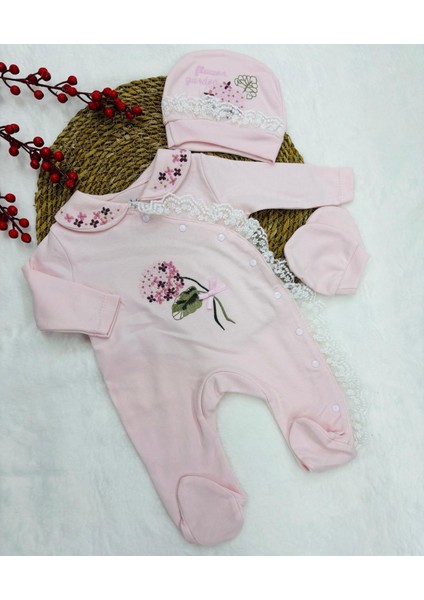 Kanaviçe Nakışlı Bebe Tulum
