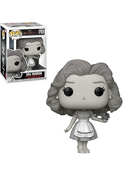 Wanda 50S B&w Pop #713 Pop Tv: Wanda Vision Vinyl Figure (Bundled With Ecotek Protector To Protect D