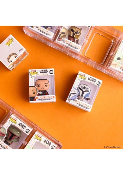 Bitty Pop! Mandalorian Mini Koleksiyon Oyuncakları 4'lü Paket - Moff Gideon, Yakma Fırını Stor