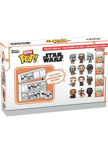 Bitty Pop! Mandalorian Mini Koleksiyon Oyuncakları 4'lü Paket - Moff Gideon, Yakma Fırını Stor