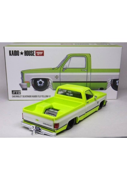 Kaido House /112 Chevrolet Silverado Kaido Flo Yellow V1 Model Araba fiyatları