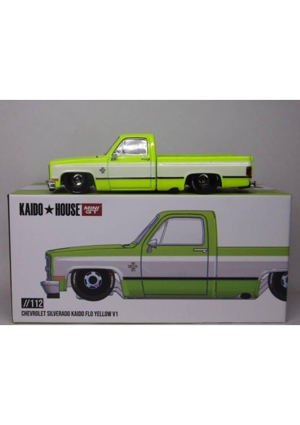 Kaido House /112 Chevrolet Silverado Kaido Flo Yellow V1 Model Araba modelleri