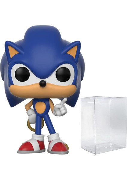 Pop! Oyunlar: Sonic The Hedgehog - Halkalı Sonic Vinil Figür (Koruyucu Pop Kılıflı)