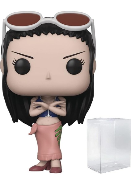 Pop One Piece - Nico Robin Funko Vinil Figür (Uyumlu Kutu Koruyucu Kılıf ile Birleştirilmiş) Çok Ren