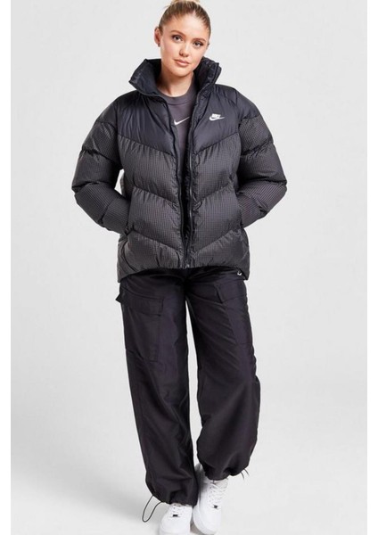Therma-Fit Windpuffer Grid Siyah Bol Kesim Kadın Spor Mont indirimleri