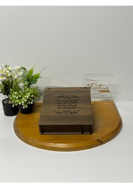 Kur'an-I Kerim Seti Kadife Kaplı Bilgisayar Hatlı Ahşap Plaket Kutulu - Yeşil modelleri