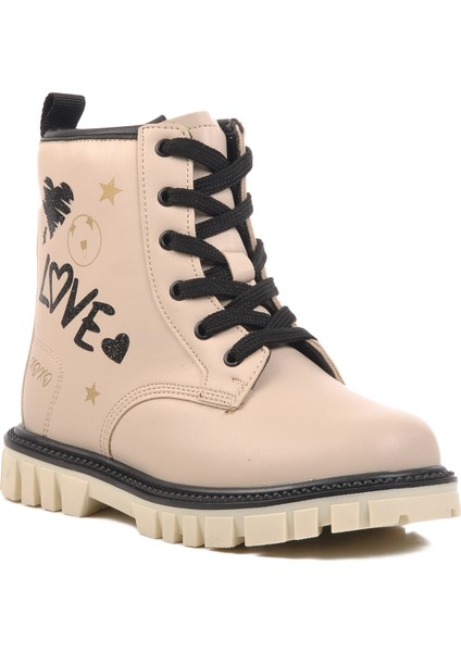 1791-F Krem Içi Polarlı Kız Çocuk Bot modelleri