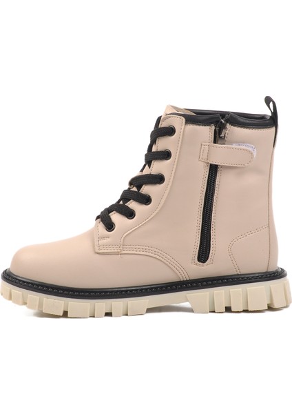 1791-F Krem Içi Polarlı Kız Çocuk Bot