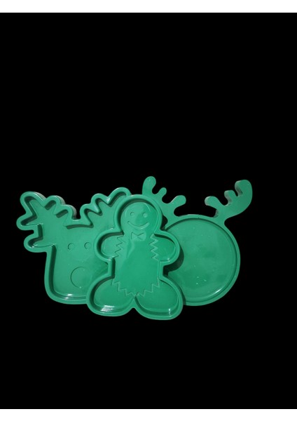 Yılbaşı Eğlencesi Servis Seti - Yeşil ( Kırılmaz ) fiyatları