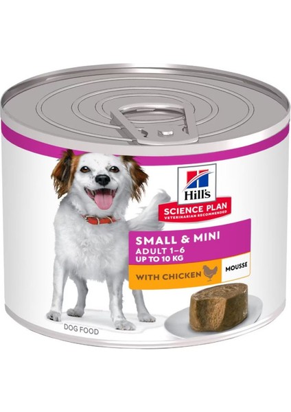 Hill\'s Küçük ve Mini Irk Yetişkin Köpek Tavuklu & Hindili Yumuşak Püre Konserve 200GR