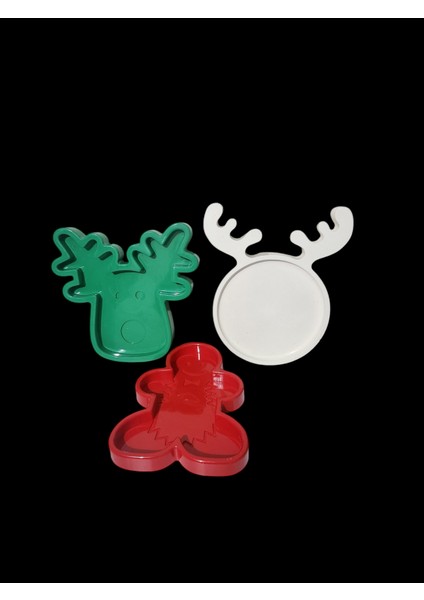 Yılbaşı Eğlencesi Servis Seti - Karışık Renkli ( Kırılmaz )