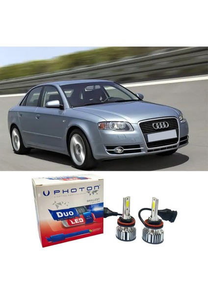 Audi A4 B6 LED Xenon Uzun Far Ampulü H7 Duo Yeni Seri Beyaz 2000-2006
