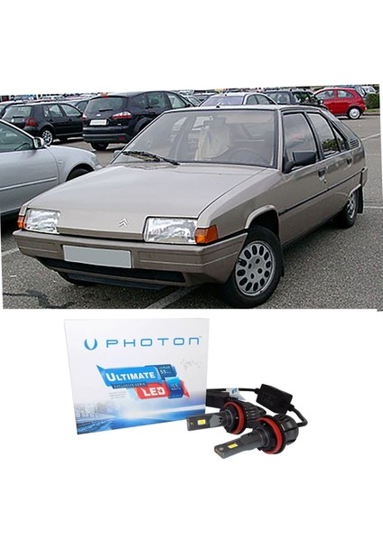 Citroen Bx LED Xenon Uzun + Kısa Far Ampulü H4 Ultimate Yeni Seri Beyaz