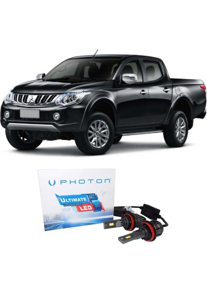 Mitsubishi L200 LED Xenon Uzun + Kısa Far Ampulü H4 Ultimate Yeni Seri Beyaz 2005-2017